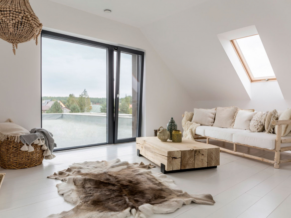 Relaxing apartment bay view